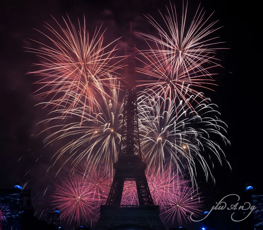 The Magic of Bastille Day Fireworks in Paris in Paris