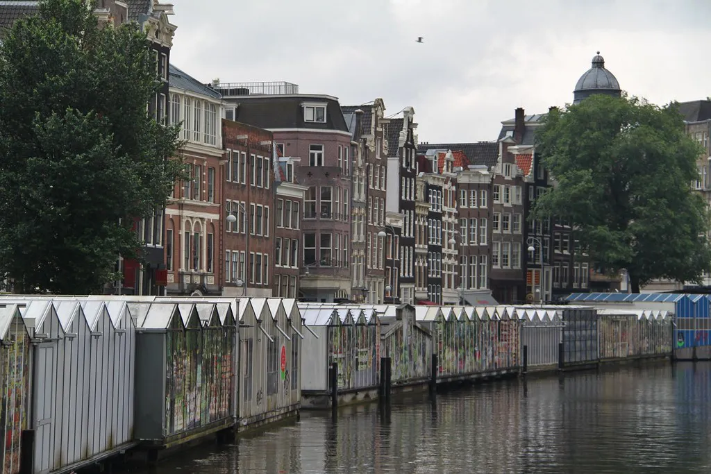 Traditional Street Markets in the Jordaan District in Amsterdam